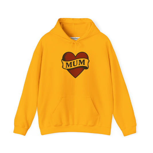 'MUM HEART' Hoodie, Unisex Heavy Blend Sweatshirt, Hooded Sweater, Hooded Jumper.