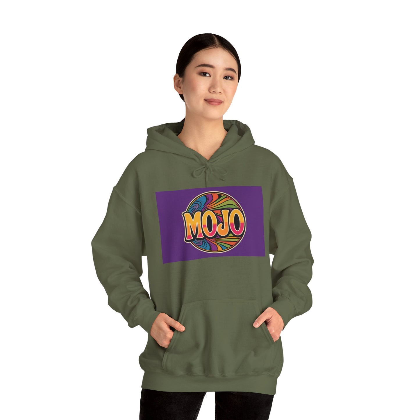 'MOJO' Hoodie, Unisex Heavy Blend Sweatshirt, Hooded Sweater, Hooded Jumper.
