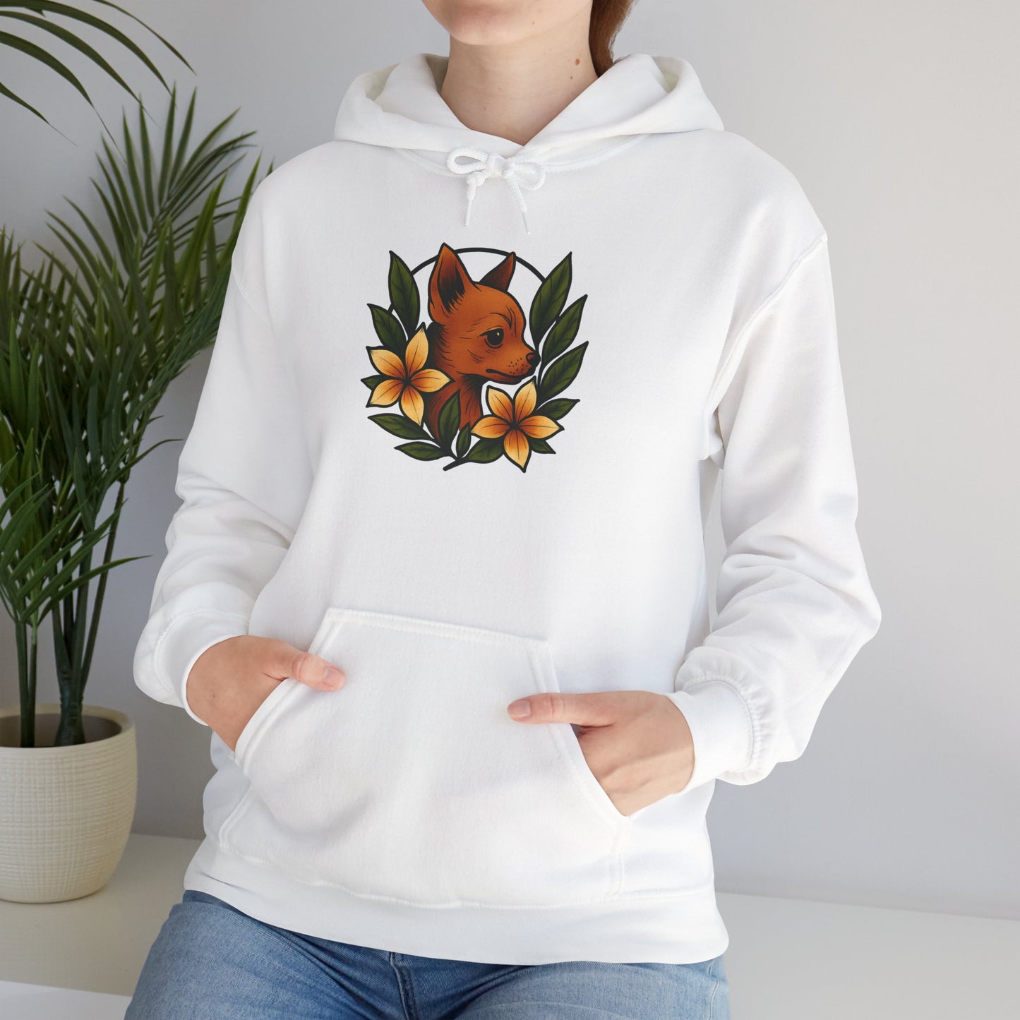 'CHIHUAHUA DOG' Hoodie, Unisex Heavy Blend Sweatshirt, Hooded Sweater, Hooded Jumper.