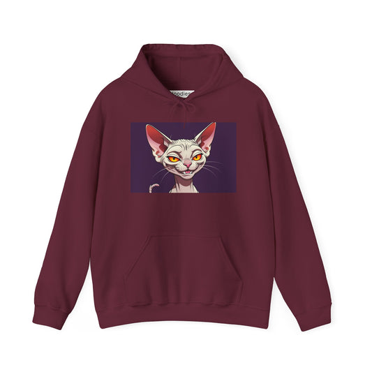'EVIL KITTY' Hoodie, Unisex Heavy Blend Sweatshirt, Hooded Sweater, Hooded Jumper.