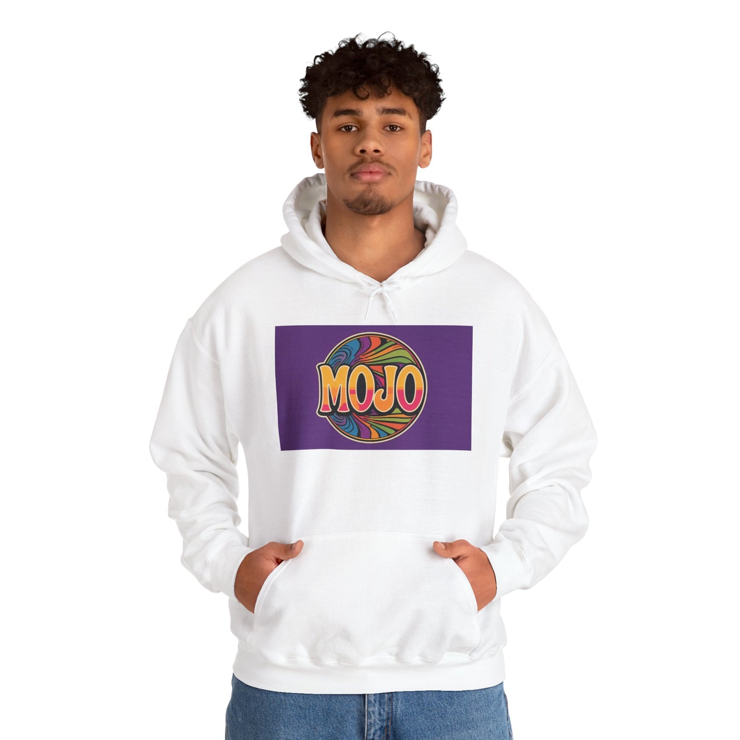 'MOJO' Hoodie, Unisex Heavy Blend Sweatshirt, Hooded Sweater, Hooded Jumper.