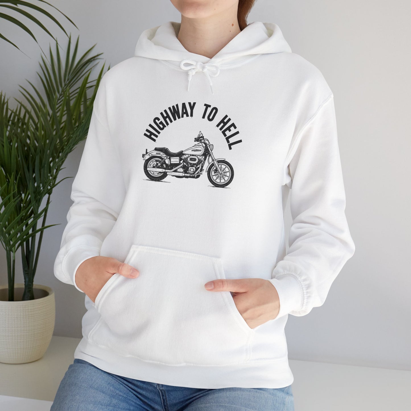 'HIGHWAY TO HELL' Hoodie, Unisex Heavy Blend Sweatshirt, Hooded Sweater, Hooded Jumper.