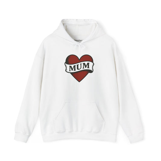 'MUM HEART' Hoodie, Unisex Heavy Blend Sweatshirt, Hooded Sweater, Hooded Jumper.