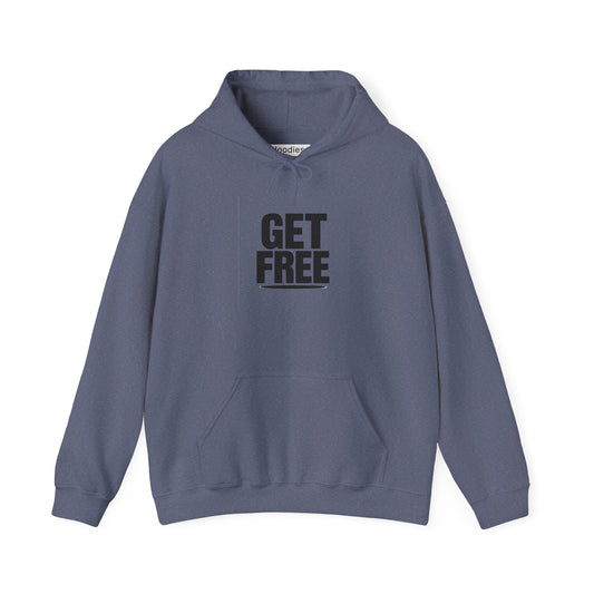 'GET FREE' Hoodie, Unisex Heavy Blend Sweatshirt, Hooded Sweater, Hooded Jumper.