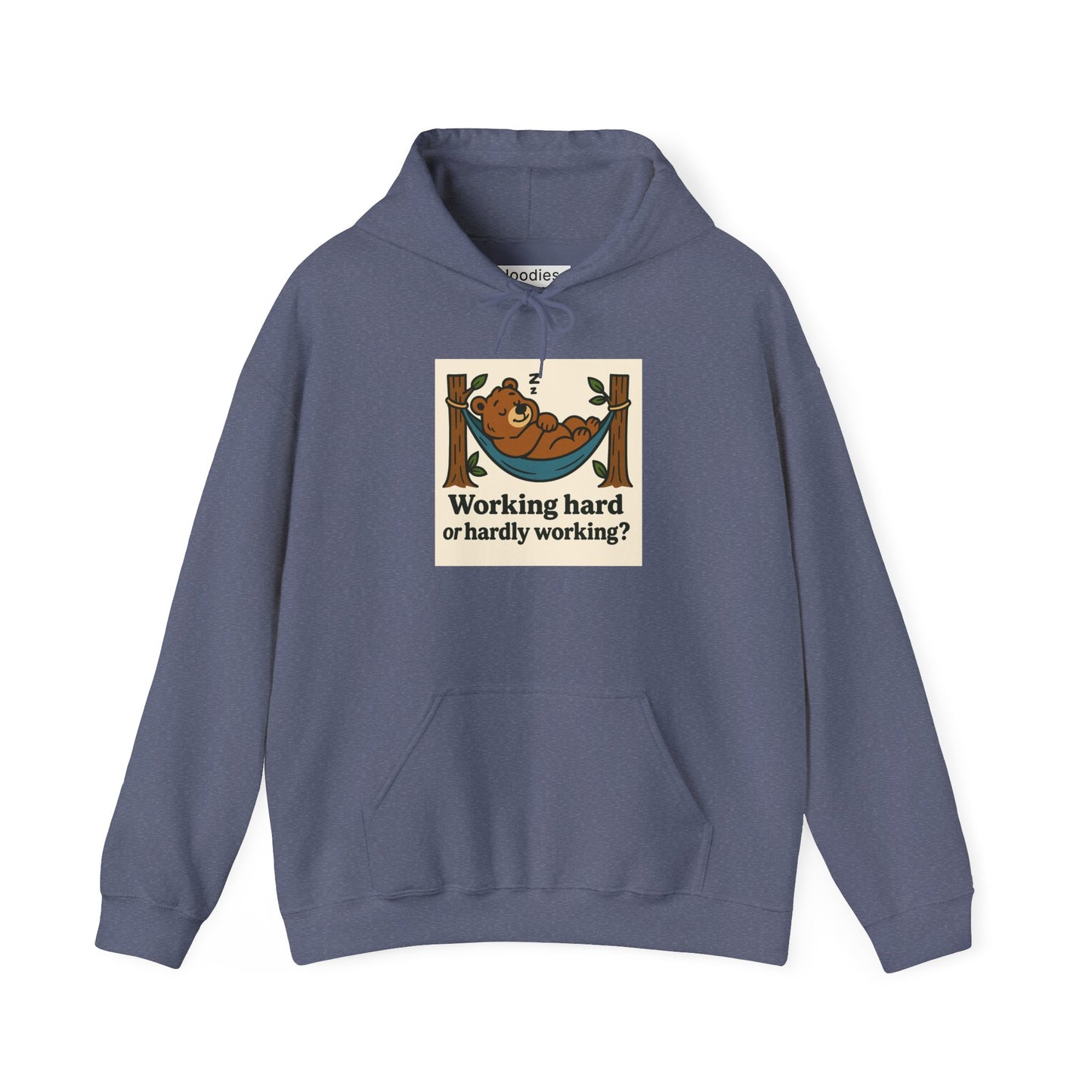 'WORKING HARD' Hoodie, Unisex Heavy Blend Sweatshirt, Hooded Sweater, Hooded Jumper.