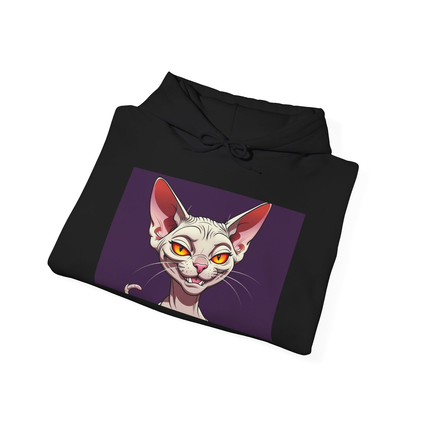 'EVIL KITTY' Hoodie, Unisex Heavy Blend Sweatshirt, Hooded Sweater, Hooded Jumper.