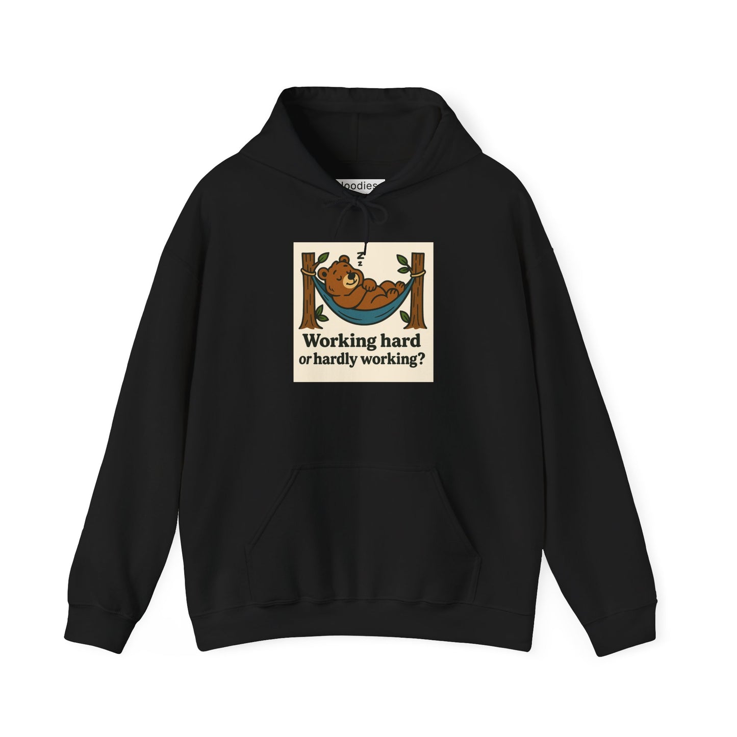 'WORKING HARD' Hoodie, Unisex Heavy Blend Sweatshirt, Hooded Sweater, Hooded Jumper.